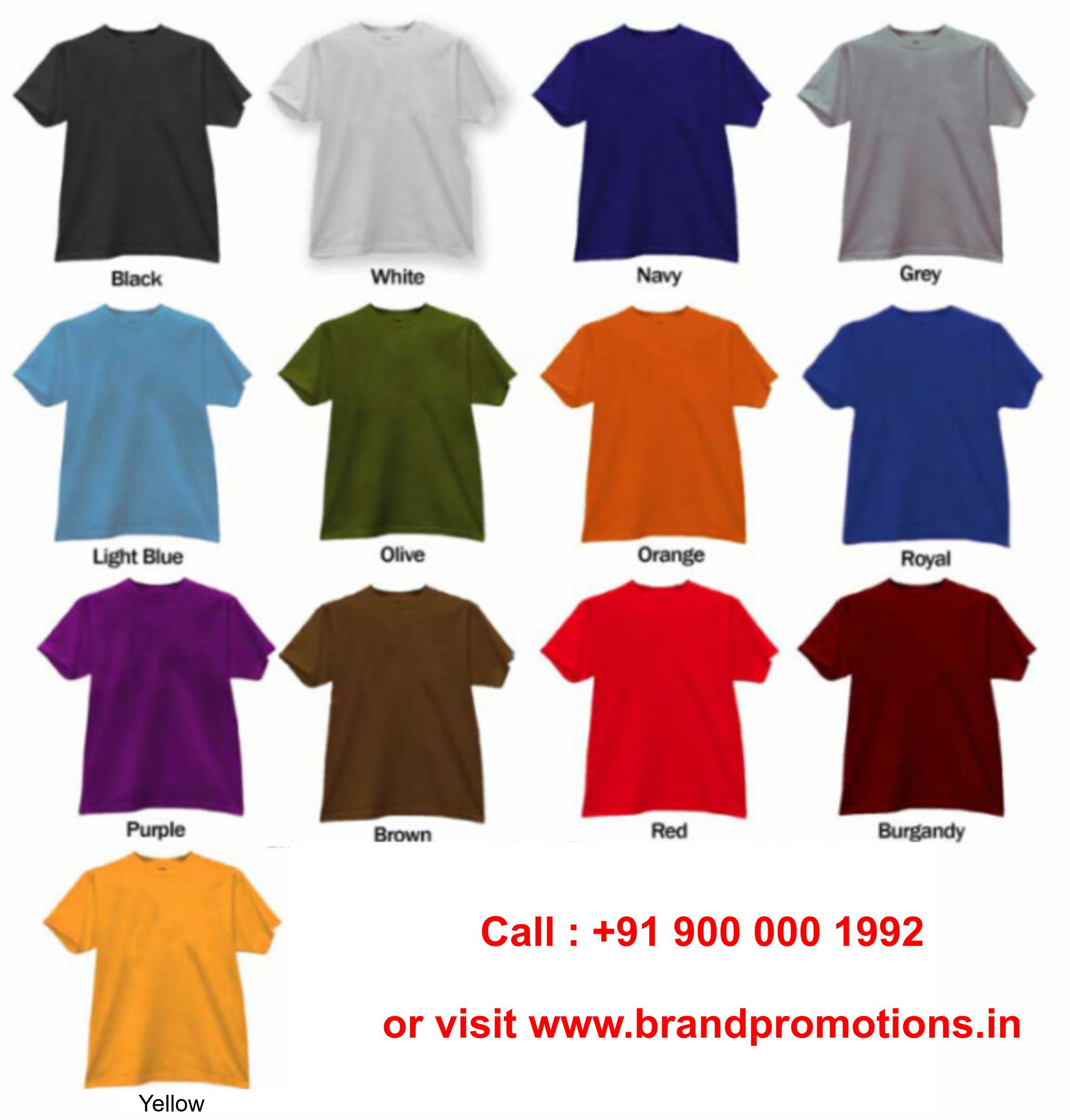 Round Neck T Shirt Cotton - Image 2